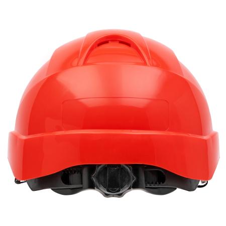 Nitras Head Protect 9500 Schutzhelm mit Größenregulierung und Kinnriemen, rot